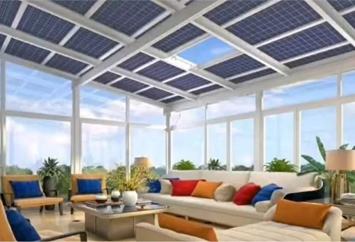 Ցինկ Al Mg պողպատե ջրահեռացում Sun Room-ի ՖՎ արևային կայանի համար2